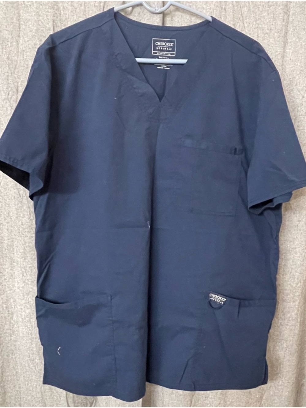 Cherokee Navy Workwear Revolution Scrub Top